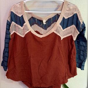 Free People We The Free Baseball Style Top